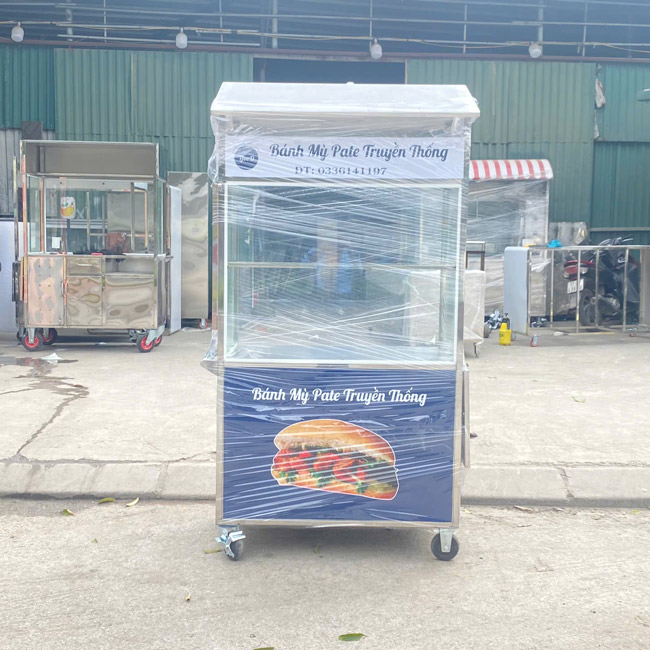 Xe bánh mì Pate mái chùa 90cm XI-90-MA