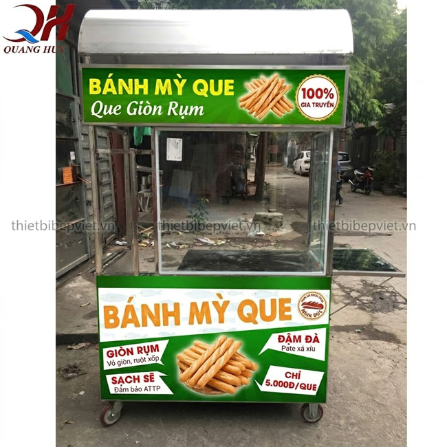Xe bánh mì Pate mái vòm 1m5 XI-150-MV