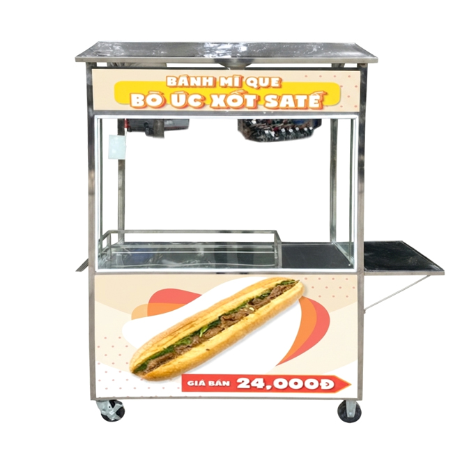 Xe bánh mì Que mái chùa 1m5 XBM-Q1.5
