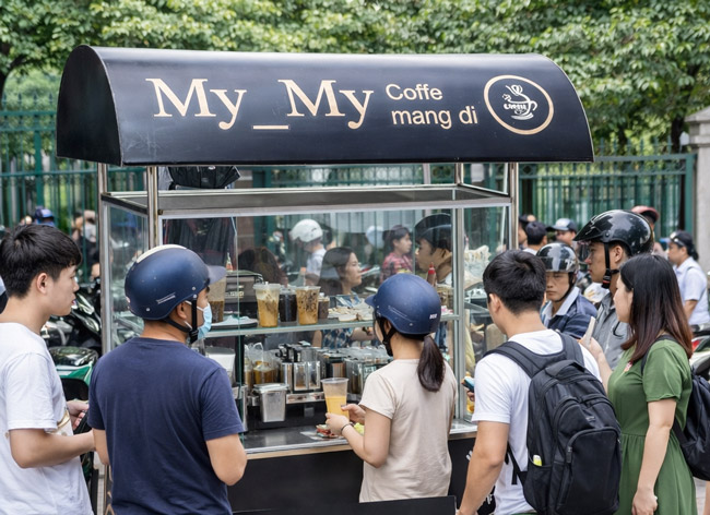 Xe bán cafe giải pháp cho chủ kinh doanh ít vốn