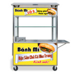 Xe đẩy bánh mì Chả Cá mái chùa 1m5 XBM-CC1.5