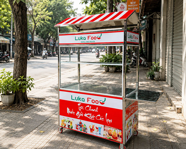 Xe nước ép mái chùa kích thước 1m8