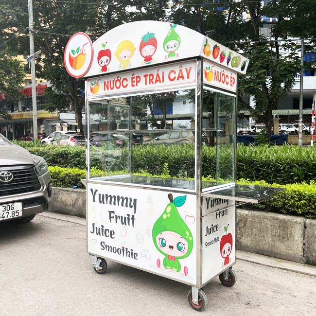 Xe nước ép mái vòm 1m dễ vận chuyển