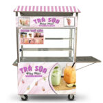 xe trà sữa hồng