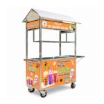 Xe trà sữa mái chùa 1m2 XI-120-MA