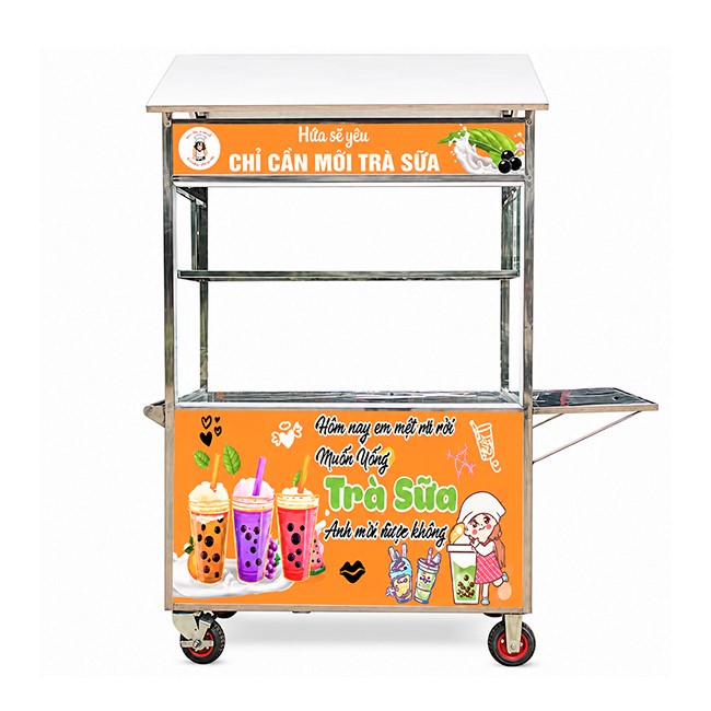 Xe trà sữa mái chùa 1m2 XI-120-MA