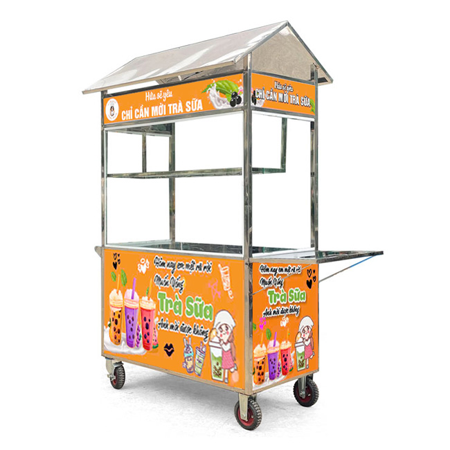Xe trà sữa mái chùa 1m2 TS1200-C