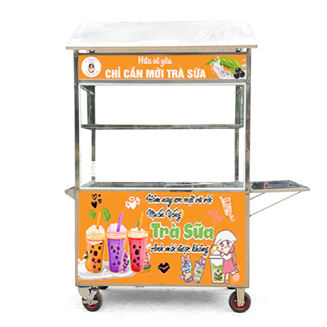 Xe trà sữa mái chùa 1m2 TS1200-C