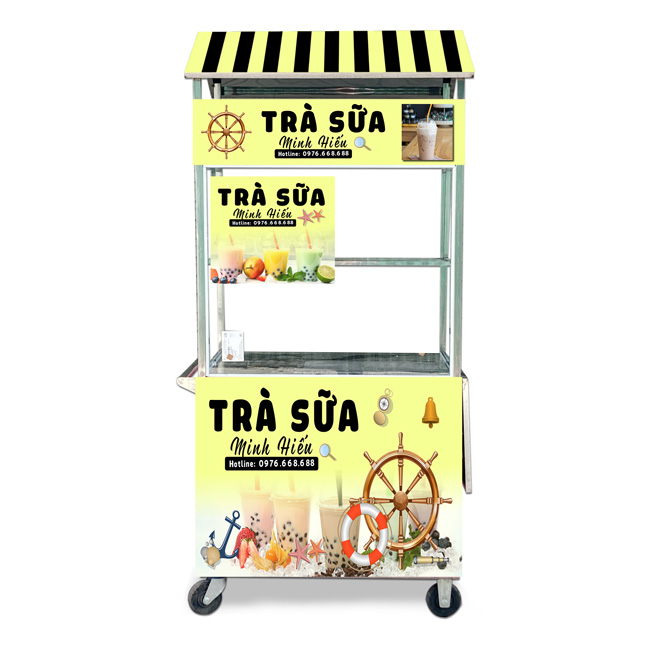 Xe trà sữa mái chùa 90cm XI-90-MA