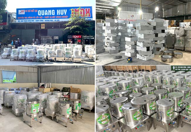 Kho Quang Huy chuyên sản xuất và phân phối nồi nấu phở điện