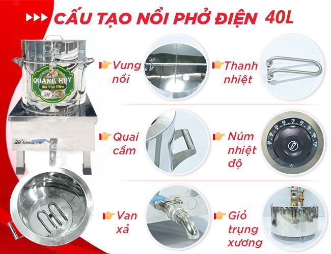 Thiết kế nồi nấu phở 40 lít tủ điện rời