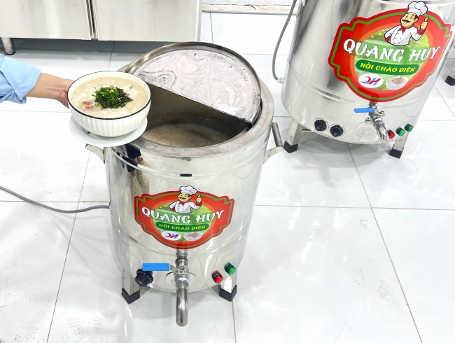 Ứng dụng nồi ch&aacute;o điện 120L