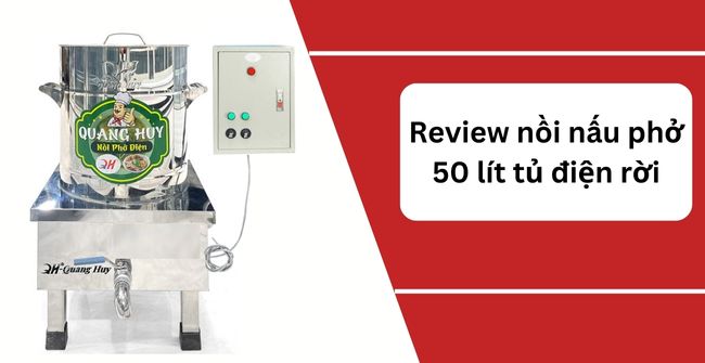 Nồi phở 50 lít tủ điện rời