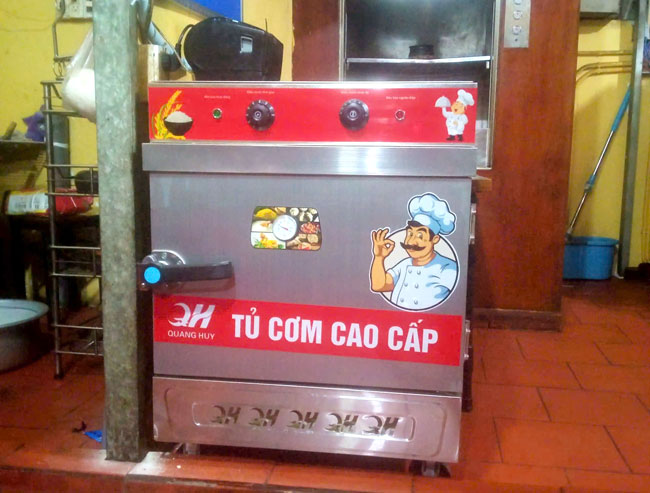 Tủ hấp cơm mini dùng điện