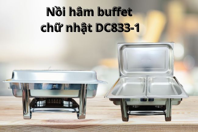 Nồi hâm buffet chữ nhật DC833-1