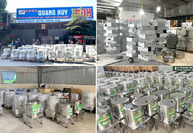 Tổng kho Quang Huy chuyên sản xuất và phân phối nồi phở điện chính hãng