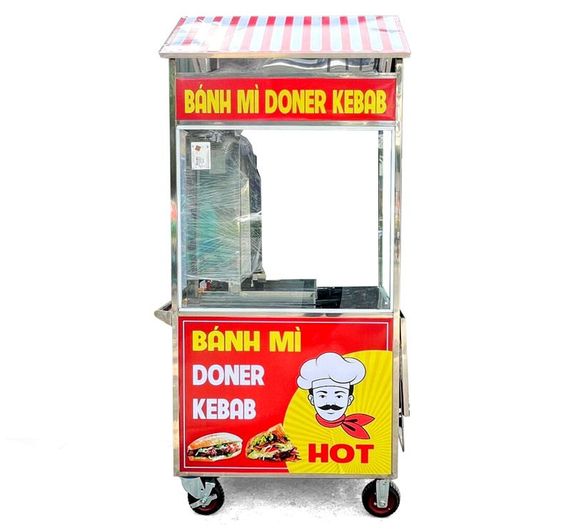 Báo giá xe bánh mì Thổ Nhĩ Kỳ 1m mái chùa