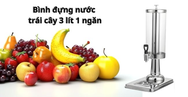 Bình đựng nước trái cây 3 lít 1 ngăn