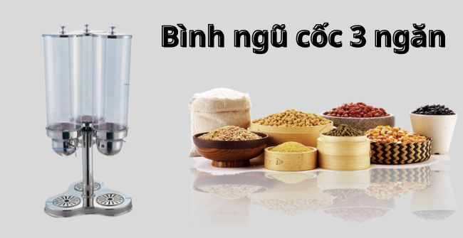 Bình ngũ cốc 3 ngăn