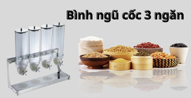 Bình ngũ cốc 4 ngăn