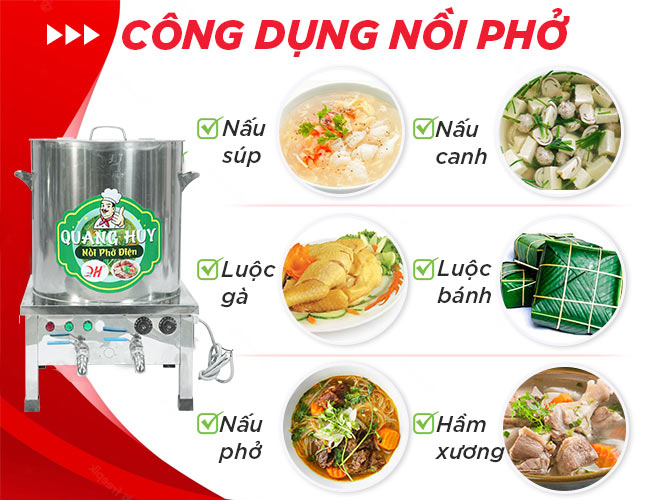 Nồi phở 2 ngăn kết hợp 2 món nấu cùng lúc giúp tiết kiệm thời gian