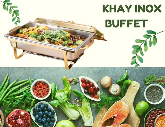 Khay inox buffet