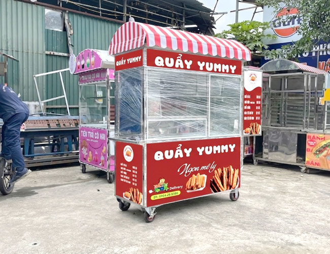 Kích thước 1m5 vừa đủ để chế biến và phục vụ liên tục