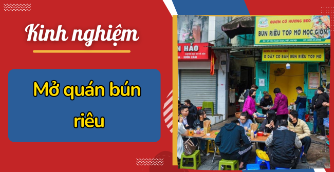 kinh nghiệm mở quán bún riêu cua