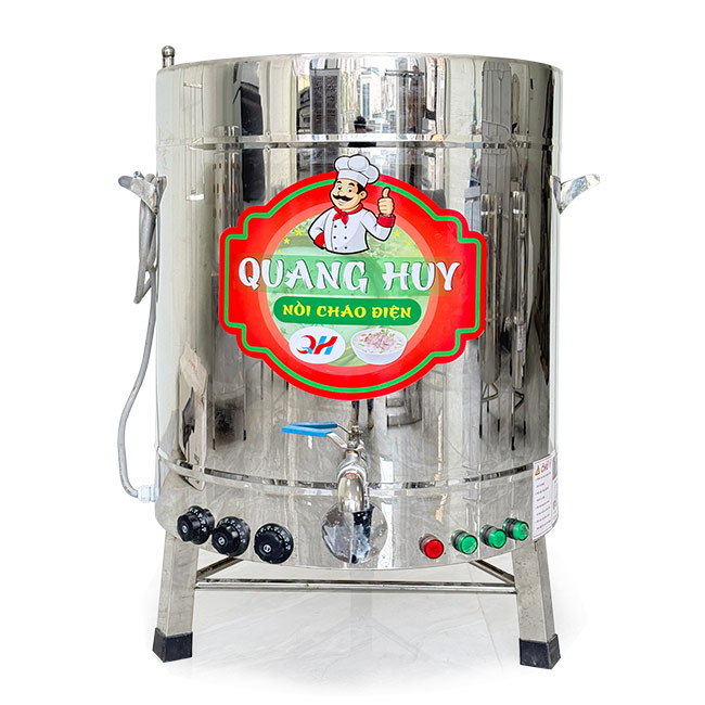 Nồi nấu cháo điện 500l nấu 50kg gạo/mẻ