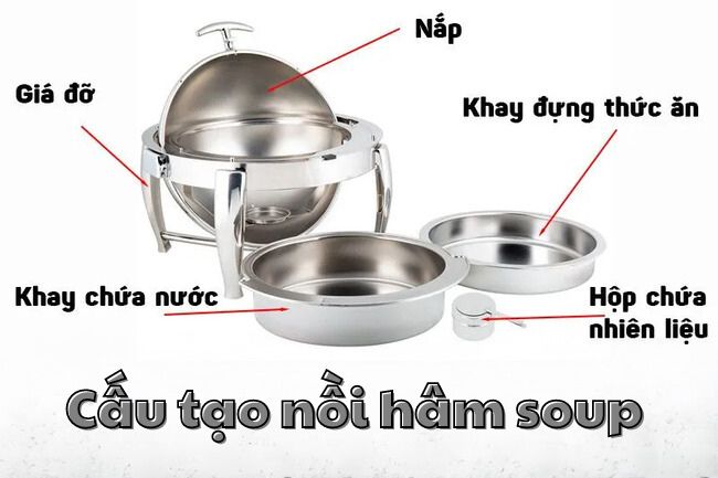 Cấu tạo nồi hâm soup