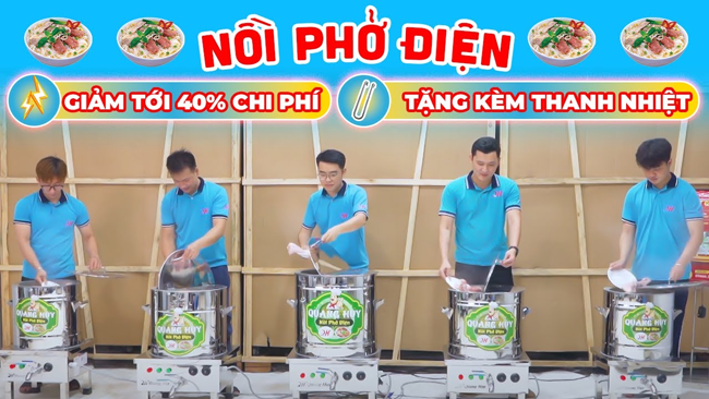 Giảm tới 40% chi phí với nồi phở điện Quang Huy - tặng kèm thanh nhiệt