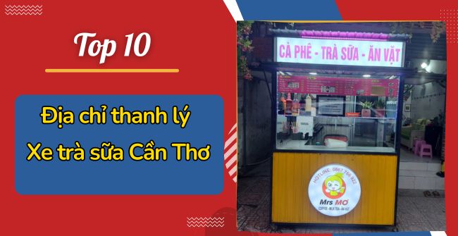 Thanh lý xe trà sữa Cần Thơ