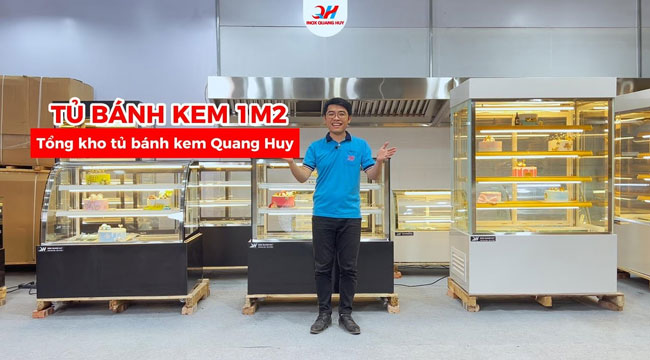 Tủ trưng bày bánh kem 1m2