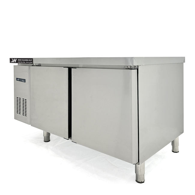 Tủ mát bàn chặt 2 cánh 260l làm lạnh quạt gió