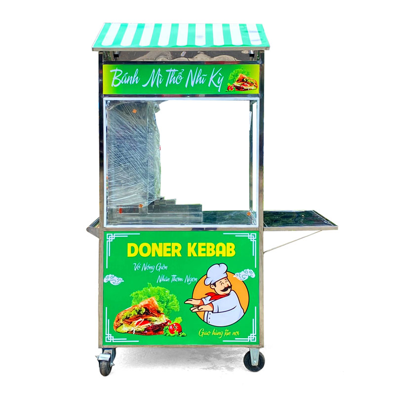 Ưu điểm của xe bánh mì thịt nướng 1m mái chùa 