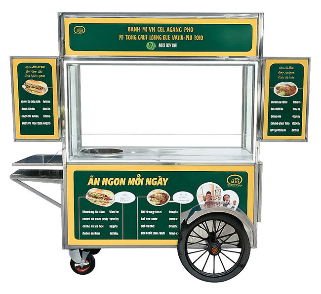 Ưu điểm nổi bật xe bán xôi bánh mì mái bằng 2m