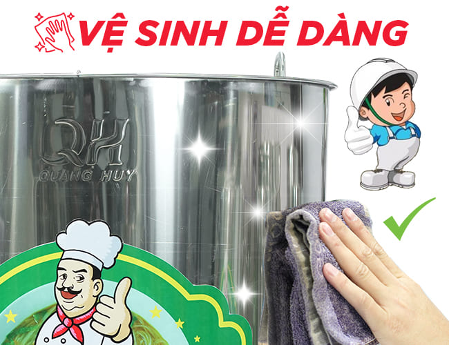 Vệ sinh nồi phở điện đơn giản