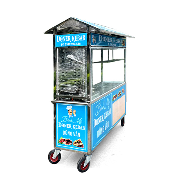 Xe bánh mì Thổ Nhĩ Kỳ mái chùa 1m8 NK1800-C