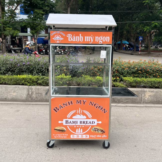 Mẫu xe bánh mì thịt nướng 1