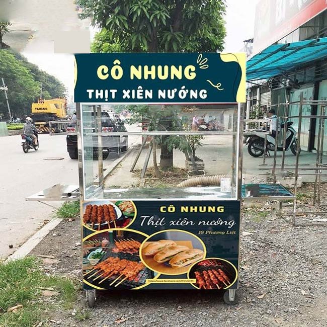 Mẫu xe bánh mì thịt nướng 5