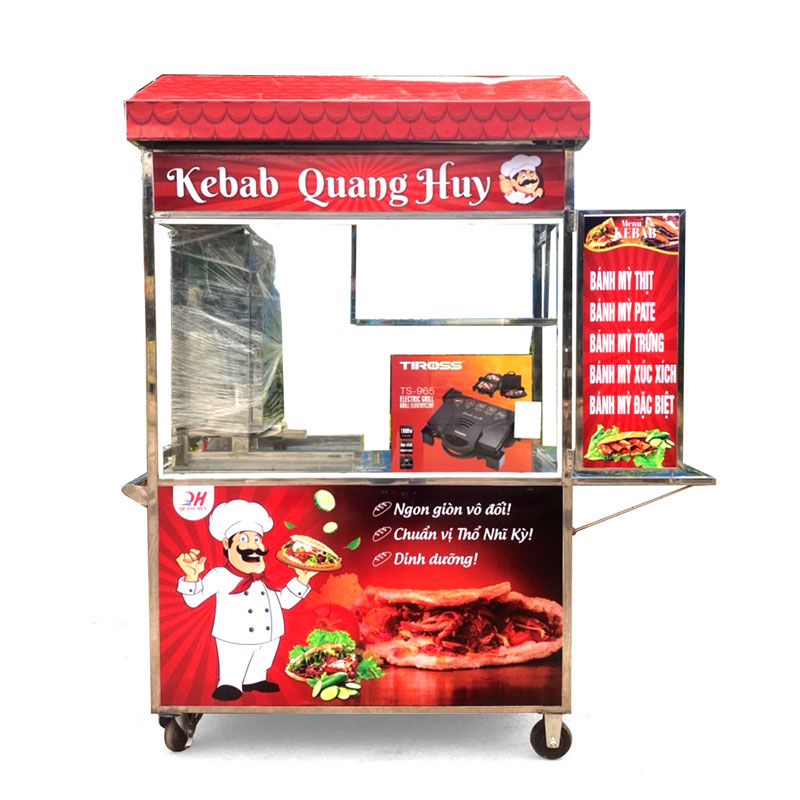 Xe bánh mì Thổ Nhĩ Kỳ mái chùa 1m5 NK1500-C