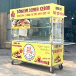 Xe bánh mì Thịt Nướng mái bằng 1m8 TN1800-B