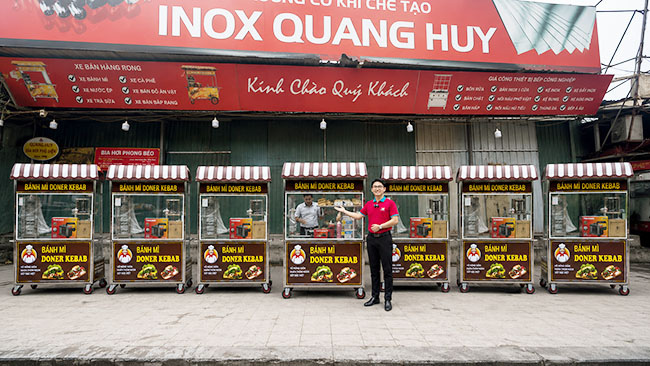 Xe bánh mì Thổ Nhĩ Kỳ giá tốt tại Quang Huy
