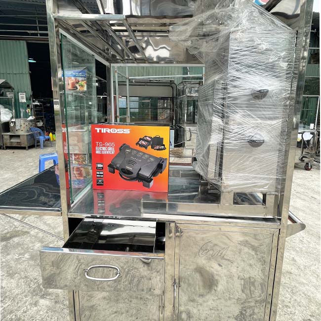 Xe bánh mì Thổ Nhĩ Kỳ mái chùa tích hợp đầy đủ công năng
