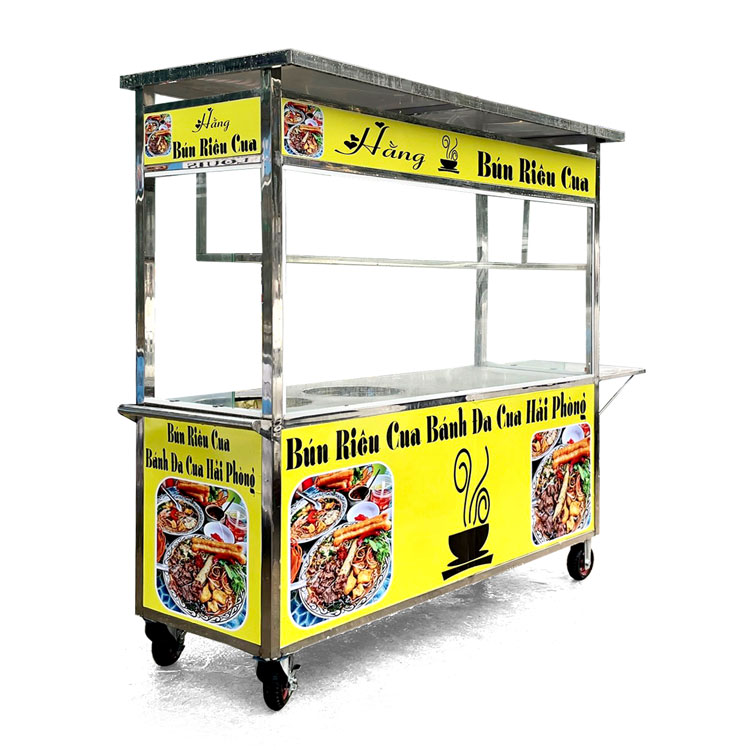 Xe bán bún mái bằng 1m8 XI-180-MB