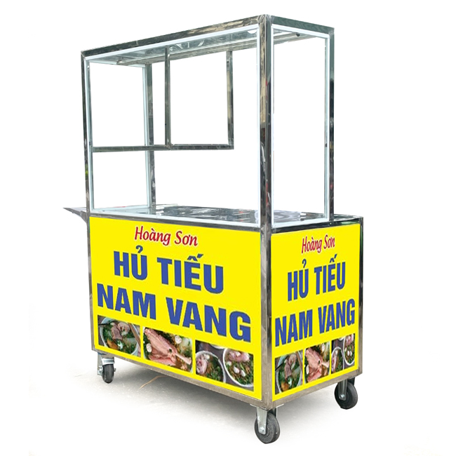 Xe hủ tiếu mái bằng 90cm HT900-B