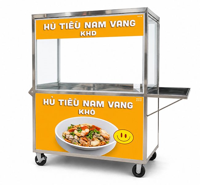 Xe hủ tiếu mái bằng 1m2