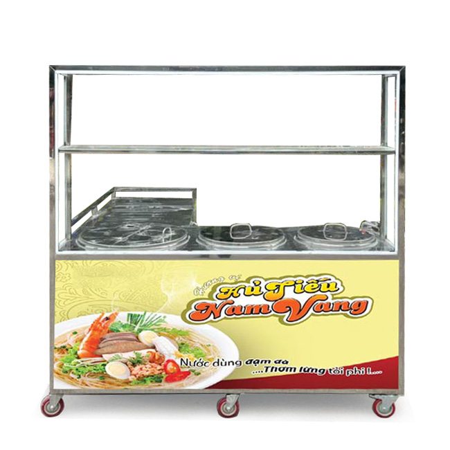 Xe hủ tiếu mái bằng 1m8 XI-180-MB