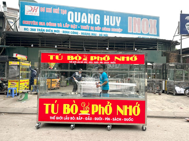Quang Huy gia công sản xuất xe bán phở