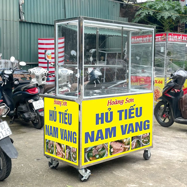Xe hủ tiếu di chuyển linh hoạt